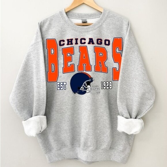 Chicago Bears NFL Football Team Logo Sweatshirt Unisex Winter Apparel  159 - Picture 1 of 5